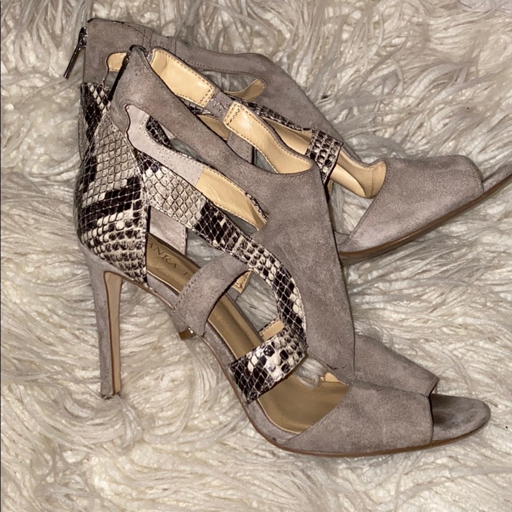 Snake print Ivakna Trump heels
